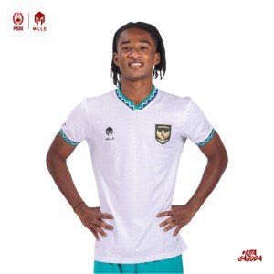 MILLS INDONESIA AWAY JERSEY PLAYER ISSUE 1124INA WHITE