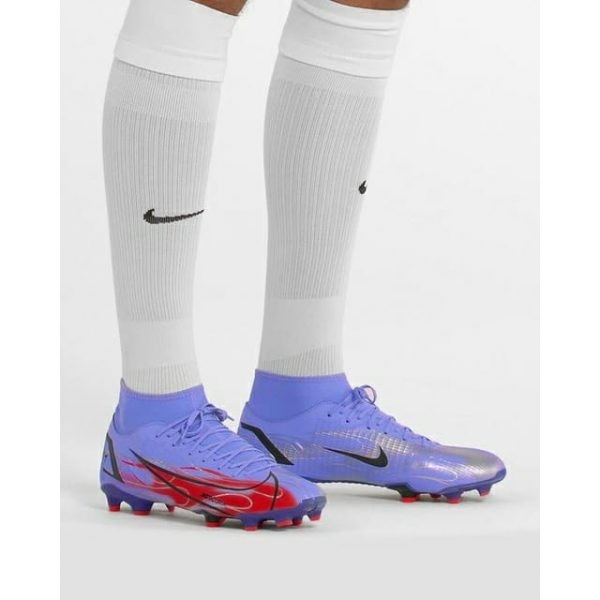 NIKE SUPERFLY 8 ACADEMY KM FG/MG LIGHT THISTLE/METALLIC SILVER