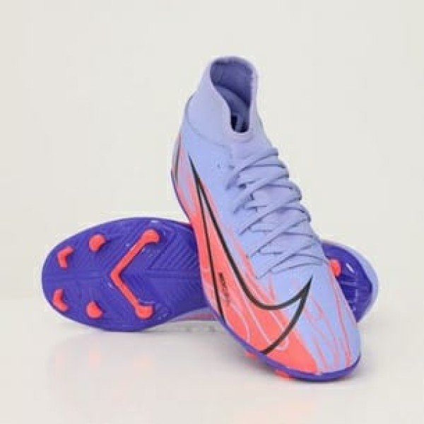 NIKE SUPERFLY 8 CLUB KM FG/MG LIGHT THISTLE/METALLIC SILVER