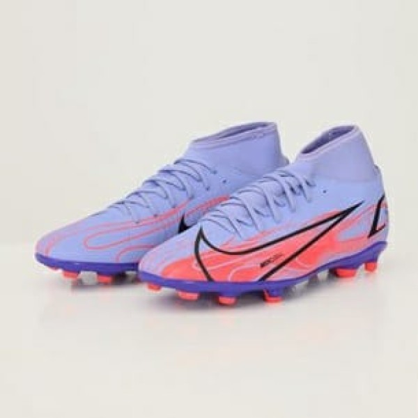 NIKE SUPERFLY 8 CLUB KM FG/MG LIGHT THISTLE/METALLIC SILVER