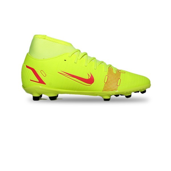 NIKE SUPERFLY 8 CLUB FG/MG VOLT/BRIGHT CRIMSON/BLACK