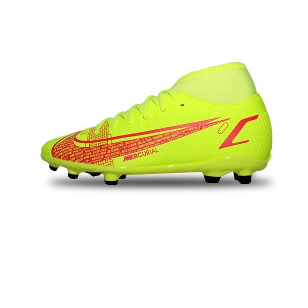 NIKE SUPERFLY 8 CLUB FG/MG VOLT/BRIGHT CRIMSON/BLACK