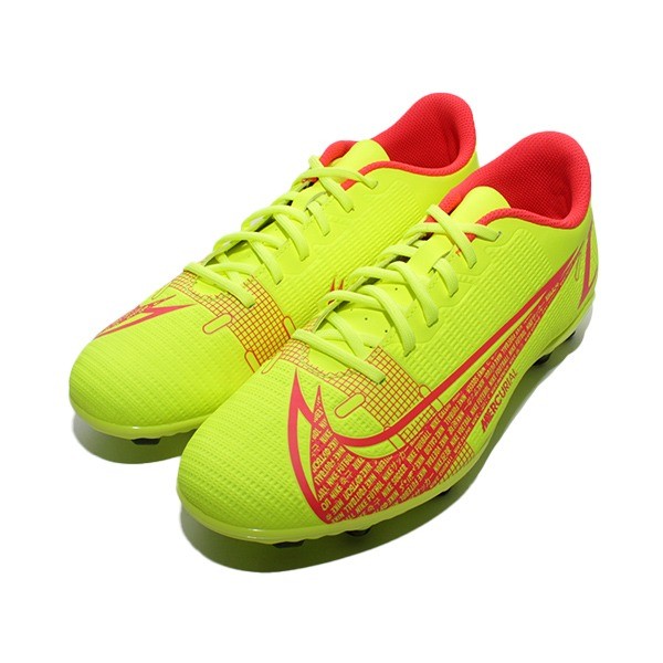 NIKE VAPOR 14 CLUB FG/MG VOLT/BRIGHT CRIMSON