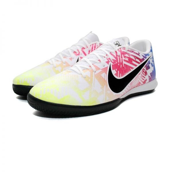 NIKE VAPOR 13 ACADEMY NJR IC WHITE/RACER BLUE/VOLT/BLACK