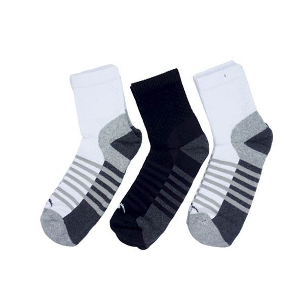SPECS ELEMENT QUARTER SOCK (3PK) WHITE/BLACK