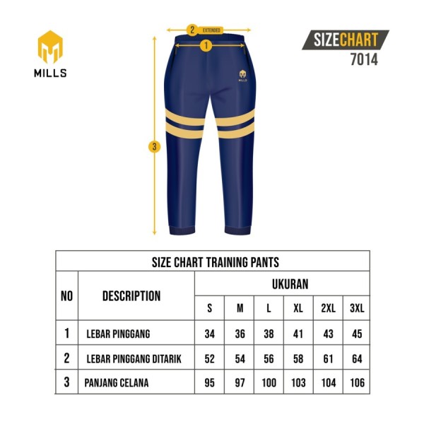 MILLS TRACK PANTS REVENGE 1.0 7014 NAVY