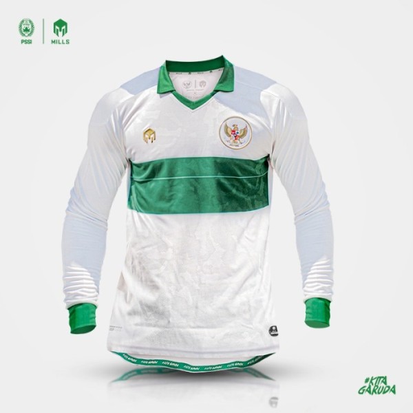 MILLS JERSEY AWAY PLAYER ISSUE LONG SLEEVE 1024GR WHITE