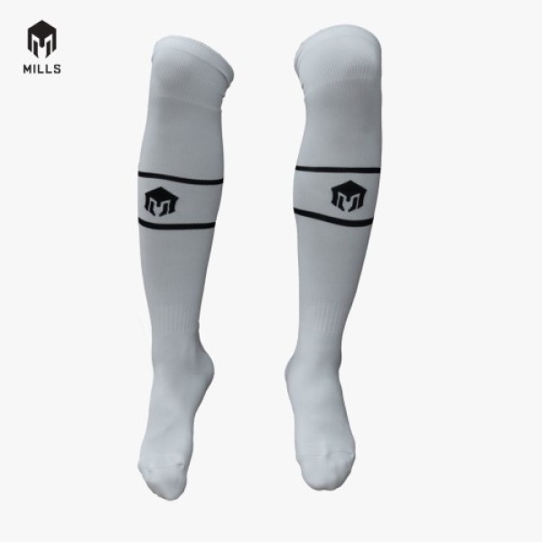 MILLS SOCCER SOCKS A1 1007 WHITE/BLACK