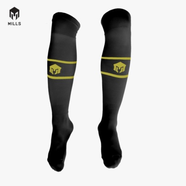 MILLS SOCCER SOCKS A1 1007 BLACK/YELLOW