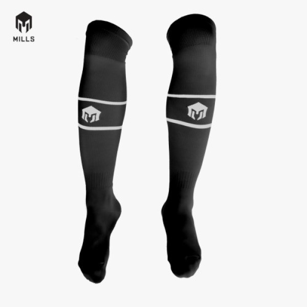 MILLS SOCCER SOCKS A1 1007 BLACK/WHITE