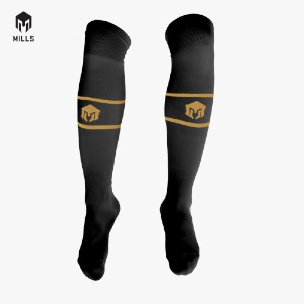 MILLS SOCCER SOCKS A1 1007 BLACK/GOLD