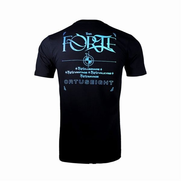 ORTUSEIGHT FORTE WORD T-SHIRT BLACK
