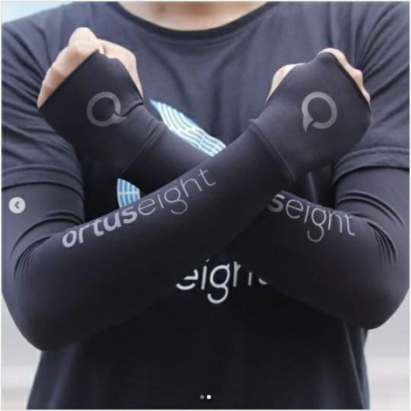 ORTUSEIGHT INSIGNIA ARM SLEEVES BLACK/SILVER