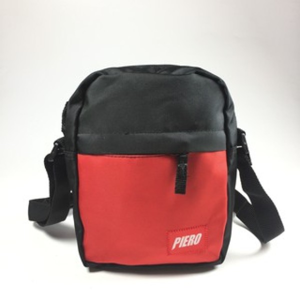 PIERO ERGO SLING BAG BLACK/RED