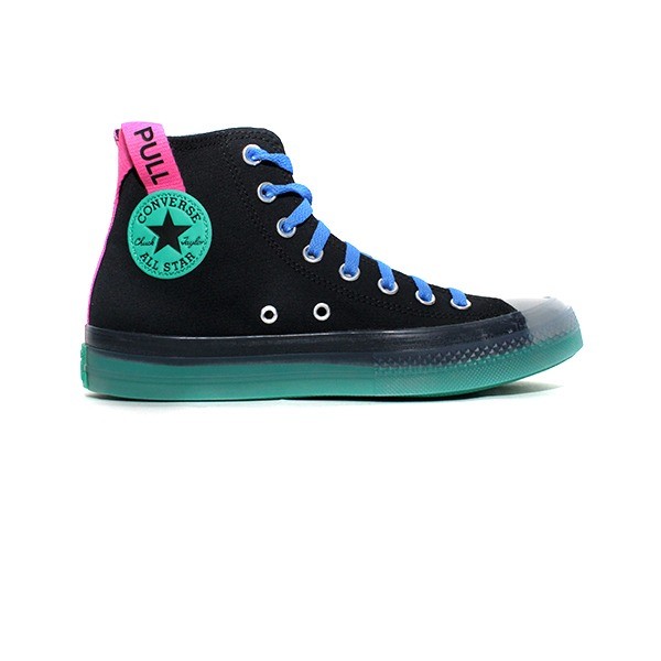CONVERSE CT AS CX HI BLACK/COURT GREEN/HYPER PINK