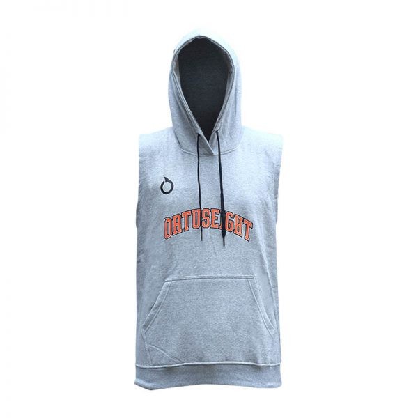 ORTUSEIGHT ORTUS HOODIE SLEVEELESS MISTY/ORTRANGE