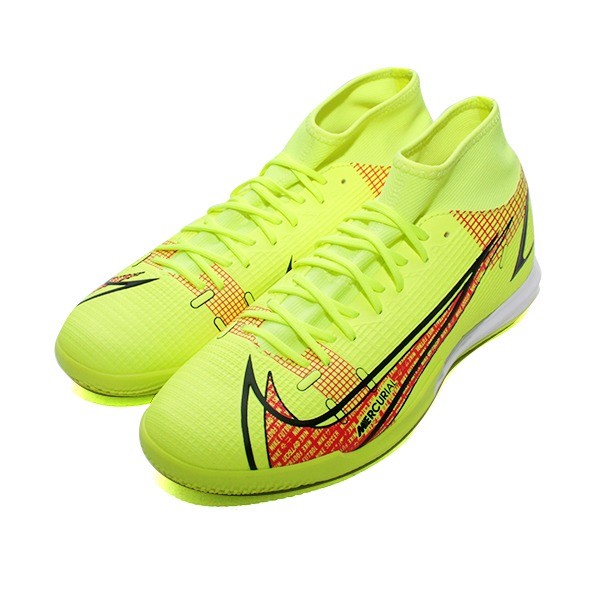 NIKE SUPERFLY 8 ACADEMY IC VOLT/BLACK BRIGHT CRIMSON