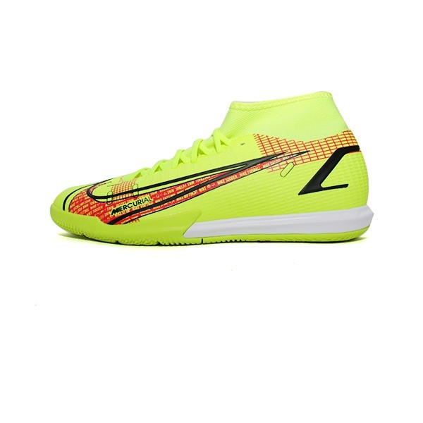 NIKE SUPERFLY 8 ACADEMY IC VOLT/BLACK BRIGHT CRIMSON