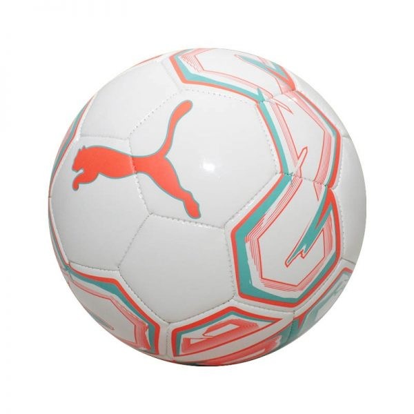PUMA BOLA FUTSAL 1 TRAINER MS BALL WHITE/TURQUOISE/NRGY RED