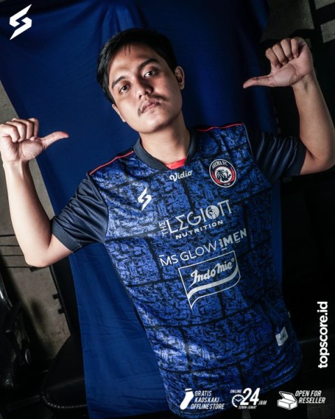 AREMA FC JERSEY AREMA HOME PLAYER ISSUE 2021 BLUE