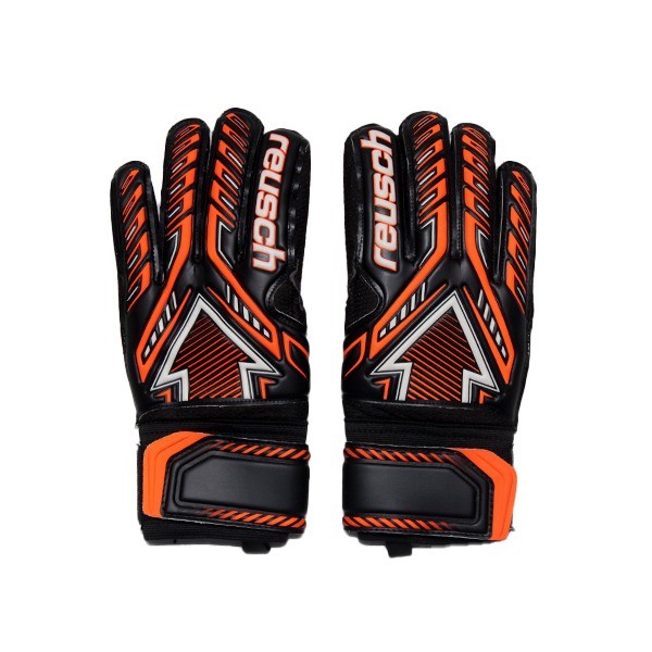 REUSCH GLOVES ARROW SD FINGER SUPPORT 7783 BLACK/SHOCKING ORANGE
