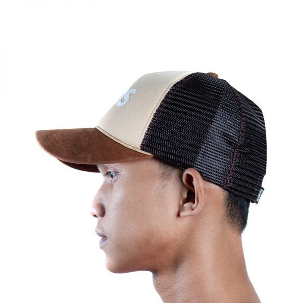 TOPSCORE TOPS TRUCKER CAP BROWN/CREAM/BLACK
