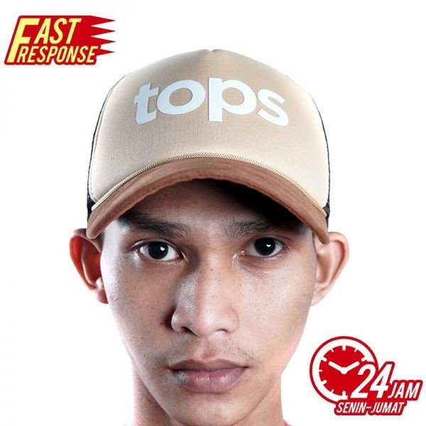 TOPSCORE TOPS TRUCKER CAP BROWN/CREAM/BLACK
