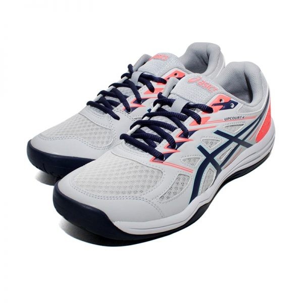 ASICS UP COURT 4 GLACIER GREY/SUNRISE RED