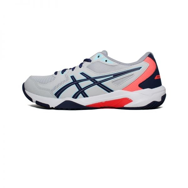 ASICS GEL ROCKET 10 GLACIER GREY/SUNRISE RED