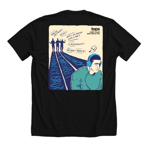 TOPSCORE WALK ON TOPS BLACK