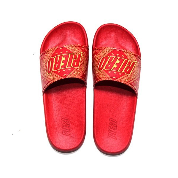 PIERO SANDAL PUNA PAISLEY ADRENALINE RED/TORTILA BROWN