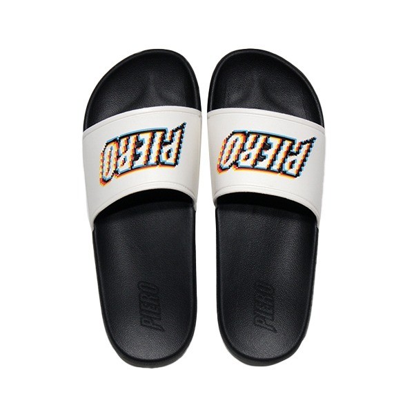 PIERO SANDAL PUNA GLITCH WHITE/BLACK