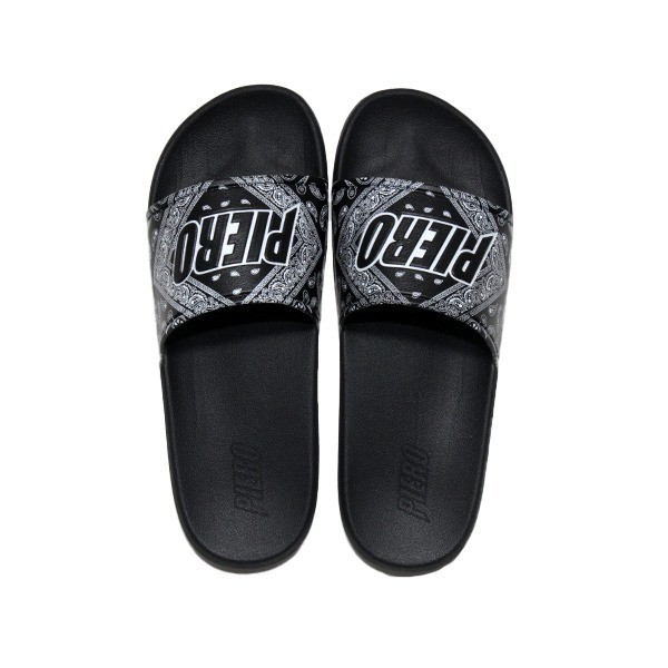 PIERO SANDAL PUNA PAISLEY BLACK/WHITE
