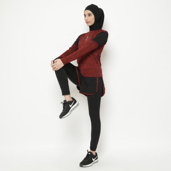 WALDOS SET HIJAB PERFORMANCE MERAH