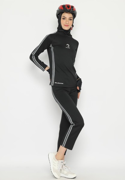 WALDOS SET HIJAB ICONIC HITAM