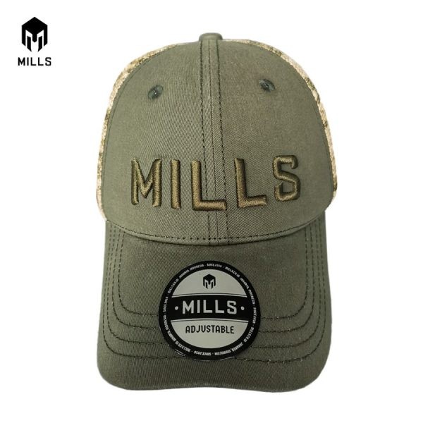 MILLS MILLS TOPI CAP TRUCKER A4 4013 OLIVE