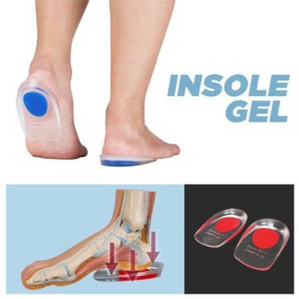 TOPSCORE INSOLE GEL RED/BLUE/PINK