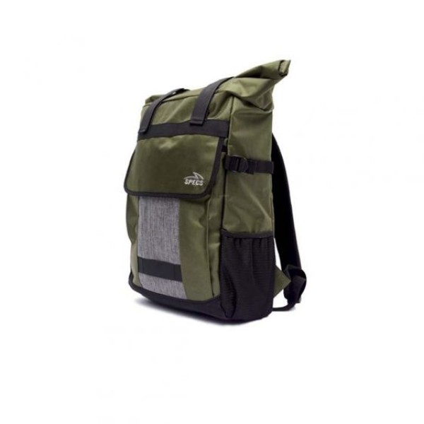 SPECS ANIMATE ROLL TOP BACKPACK DARK GREY/GREEN ARMY