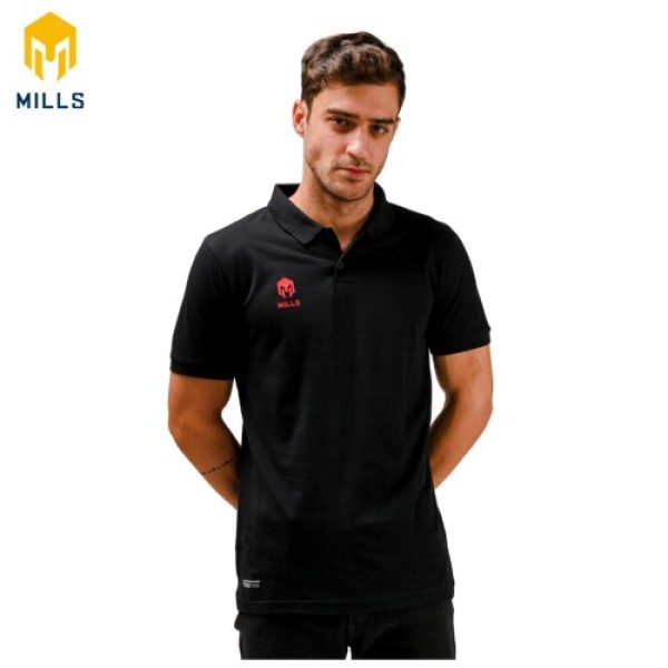 MILLS ETERNAL POLO SHIRT 17017 BLACK/RED