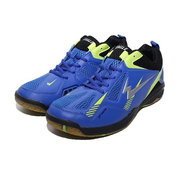 EAGLE SEPATU BADMINTON ALFA BIRU/HITAM/CITRUN