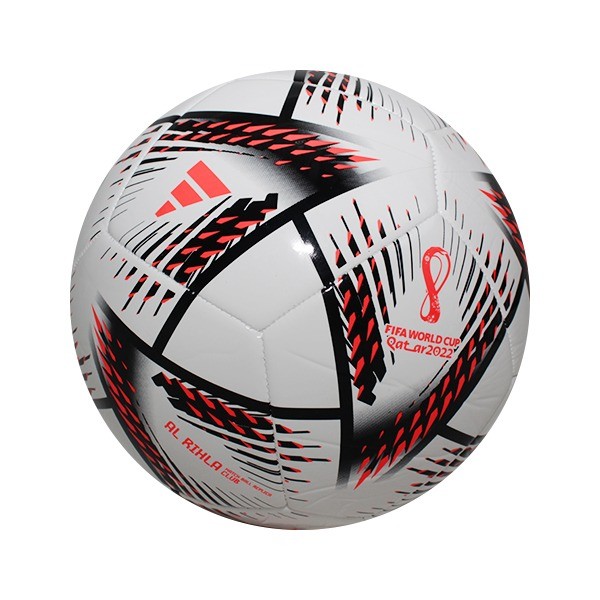 ADIDAS BOLA SEPAK RIHLA CLB - H57778 WHITE/BLACK/ORANGE