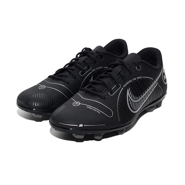 NIKE VAPOR 14 CLUB FG/MG - DJ2903007 BLACK/METALLIC SILVER NOIR/ARGENT METALLIQUE