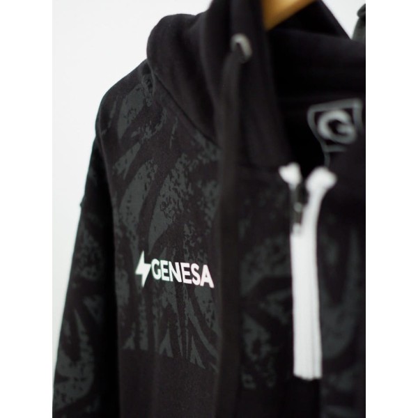 GENESA HALF ZIP HOODIE PERSIJA MUDA BLACK