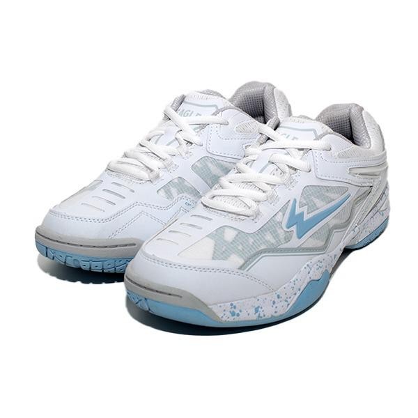 EAGLE SEPATU BADMINTON COMMANDO X PUTIH/BIRU MUDA