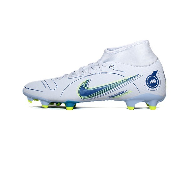 NIKE SUPERFLY 8 ACADEMY FG/MG -DJ2873-054 GREY/LIGHT MARINE/VOLT/DARK MARINA BLUE