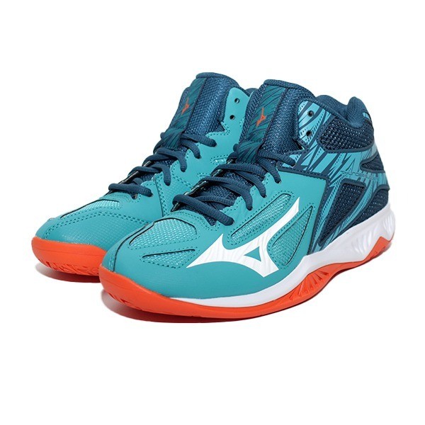 MIZUNO THUNDER BLADE 3 MID LAKE BLUE/WHITE/FIRECRACKER