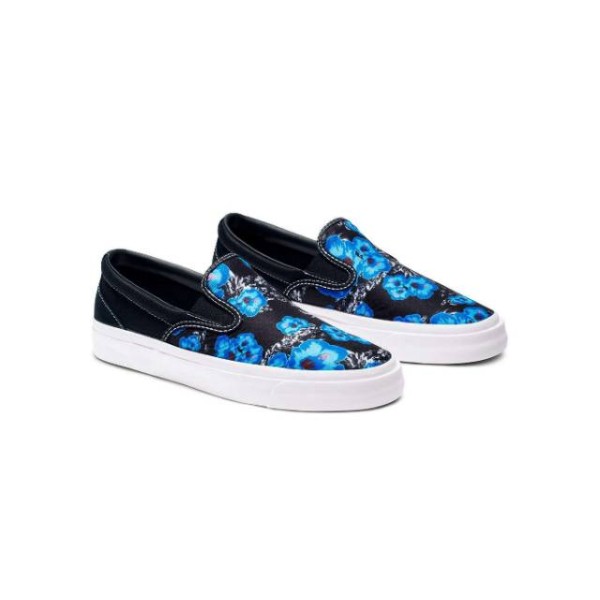 CONVERSE ONE STAR CC SLIP ON BLACK/TOTALLY BLUE