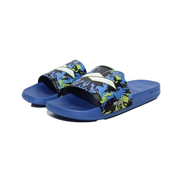 MILLS VULCAN SLIDE OCEAN BLUE/LIME GREEN/WHITE