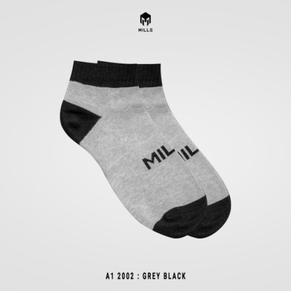 MILLS MILLS SHORT SOCKS A1 2002 GREY/BLACK