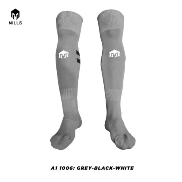 MILLS MILLS SOCCER SOCKS A1 1006 GREY-BLACK-WHITE